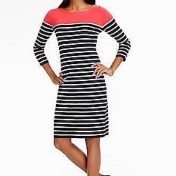 Talbots Dresses & Skirts - Talbots Cotton Sweater Dress Striped for Fall/Winter